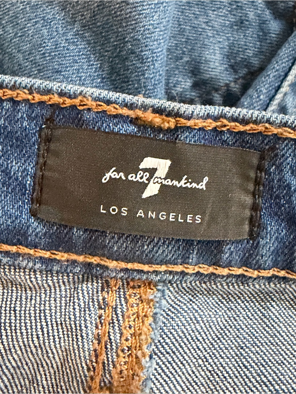 7 For All Mankind Dojo High Rise Flare Jeans Medium Wash 7FAM | S 27 - Picture 9 of 12